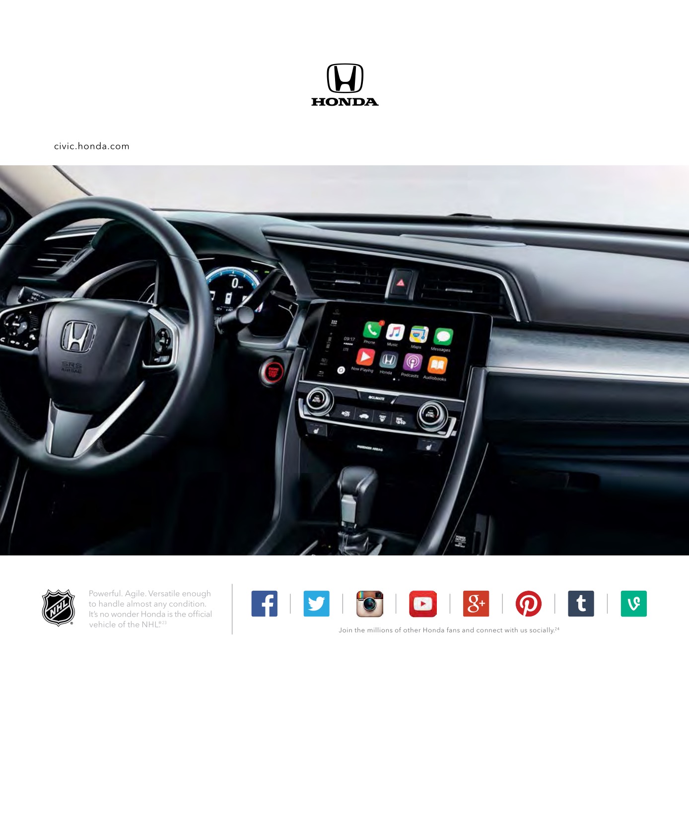 2016 Honda Civic Brochure Page 9